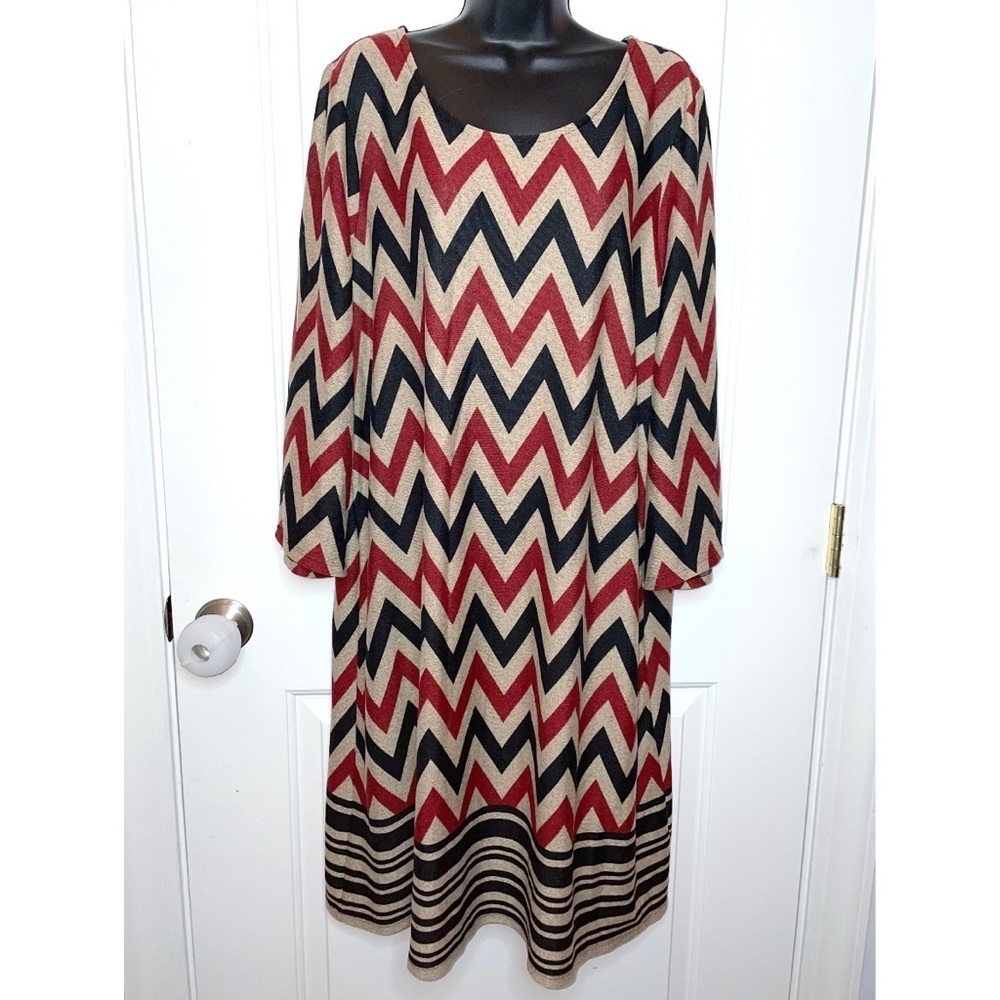 Chevron print dress